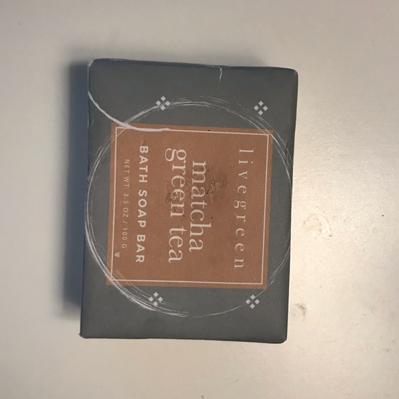 Matcha and green tea bath soap bar - Picture 3 of 4